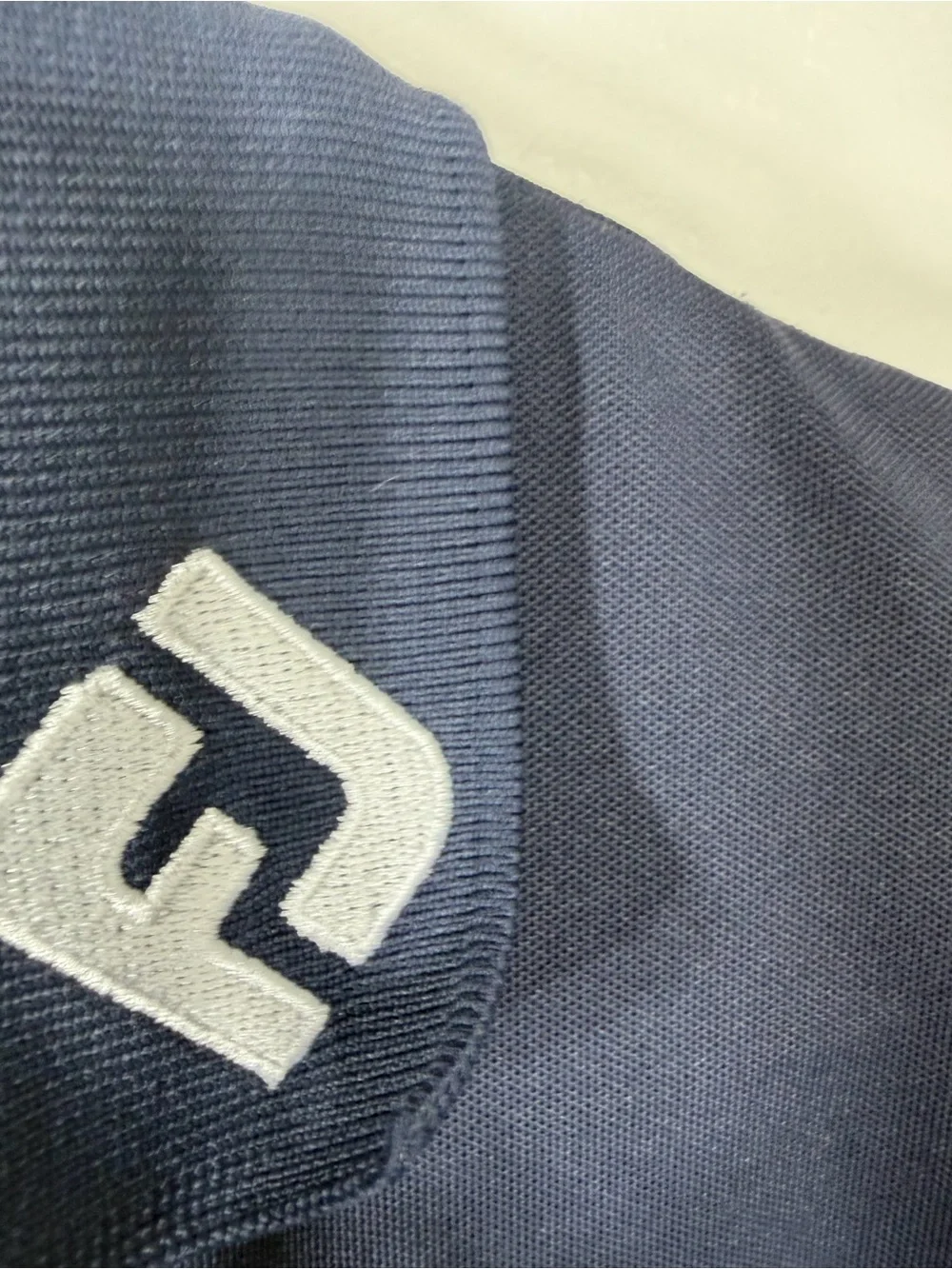 FootJoy NBC Golf Polo Shirt Men's XL Blue Tour Issue FJ Pro Dry Performance
